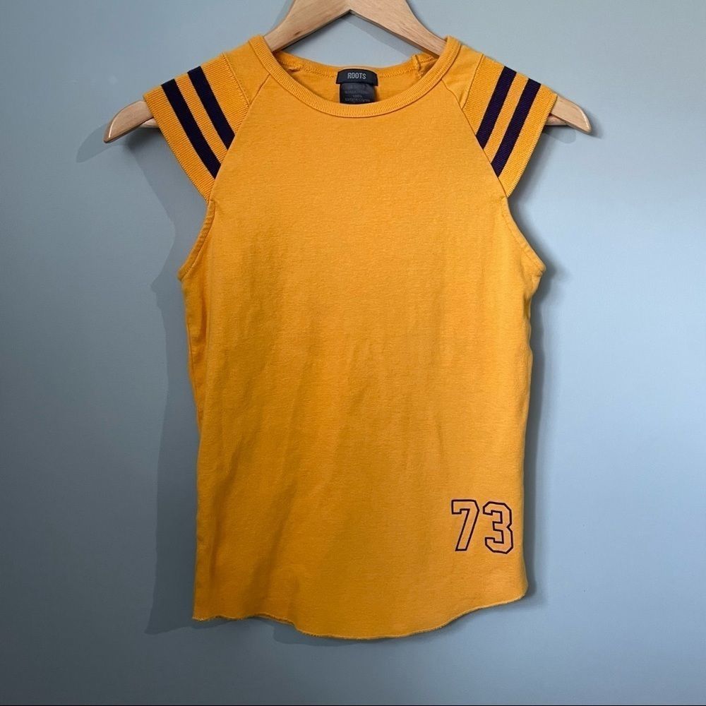 - Vintage roots short sleeve mustard yellow - extra small